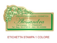 Etichette adesive per erboristerie, cosmetica, cosmesi (mm 60X31)  (cod.25M )
